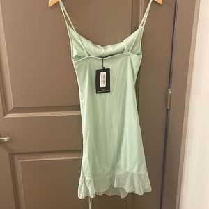 Mint green PLT mini dress